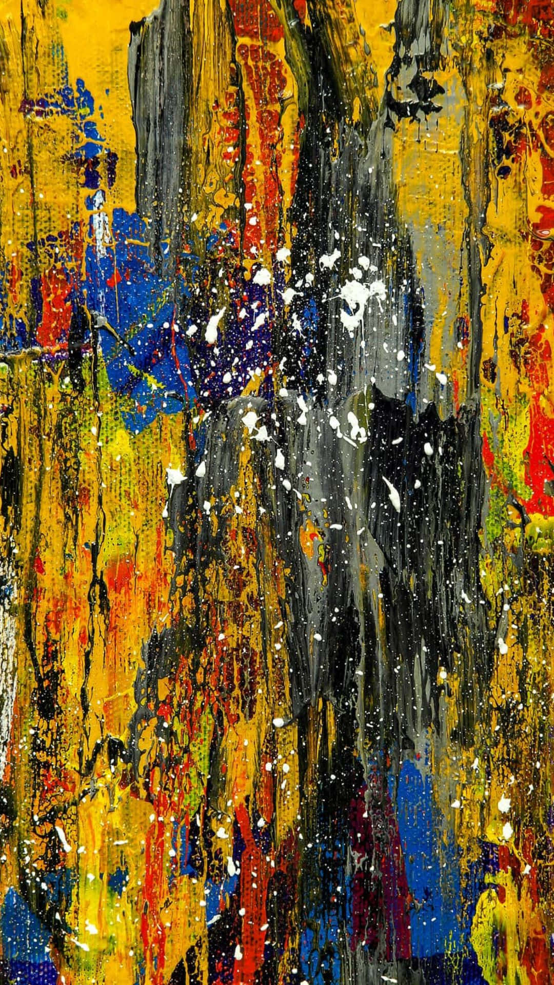 Expressionist, yellow, red, Full HD Phone Wallpaper