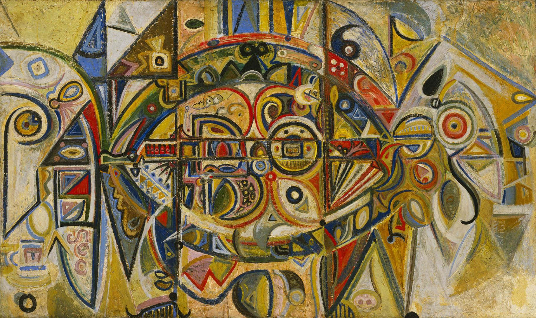 Expressionist, 1817 x 1080, Vivid Expressionist Landscape, HD Desktop Wallpaper