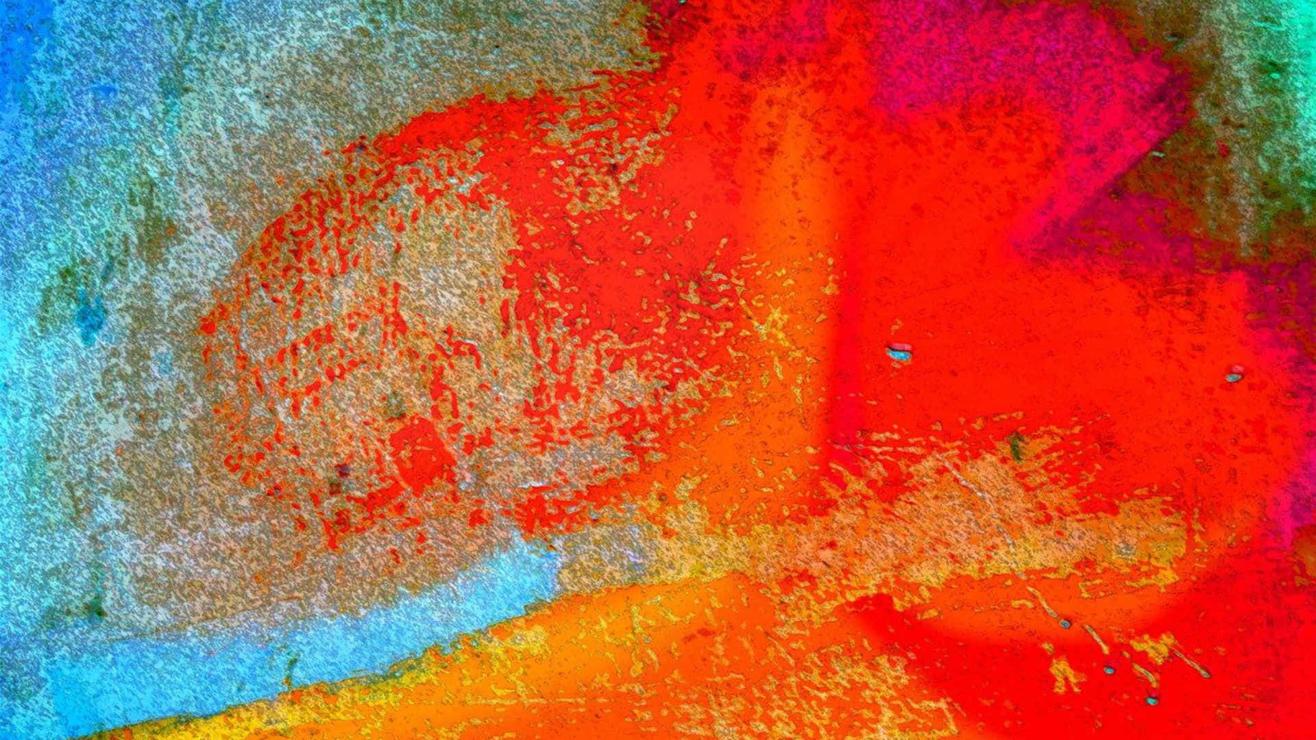 Expressionist, 1920 x 1080, fiery reds, Full HD Desktop Wallpaper