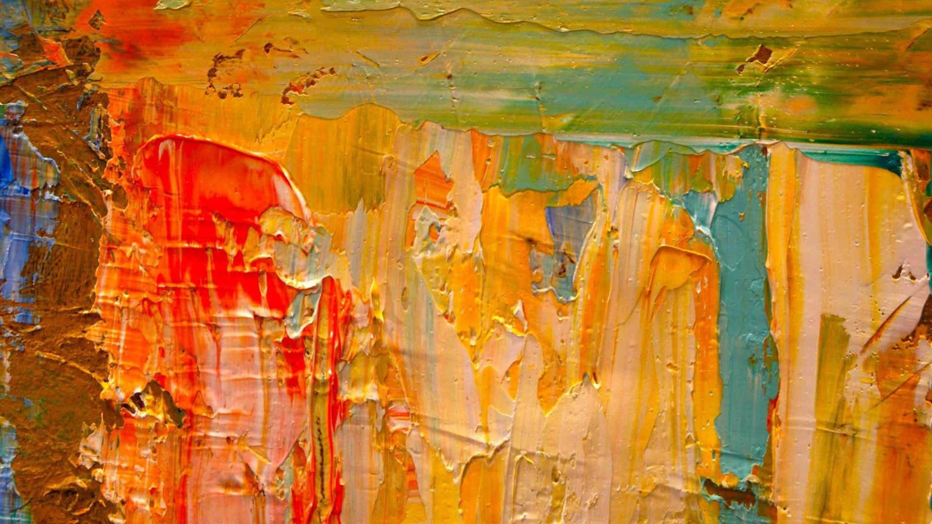 Expressionist, 1920 x 1080, orange, Full HD Desktop Wallpaper
