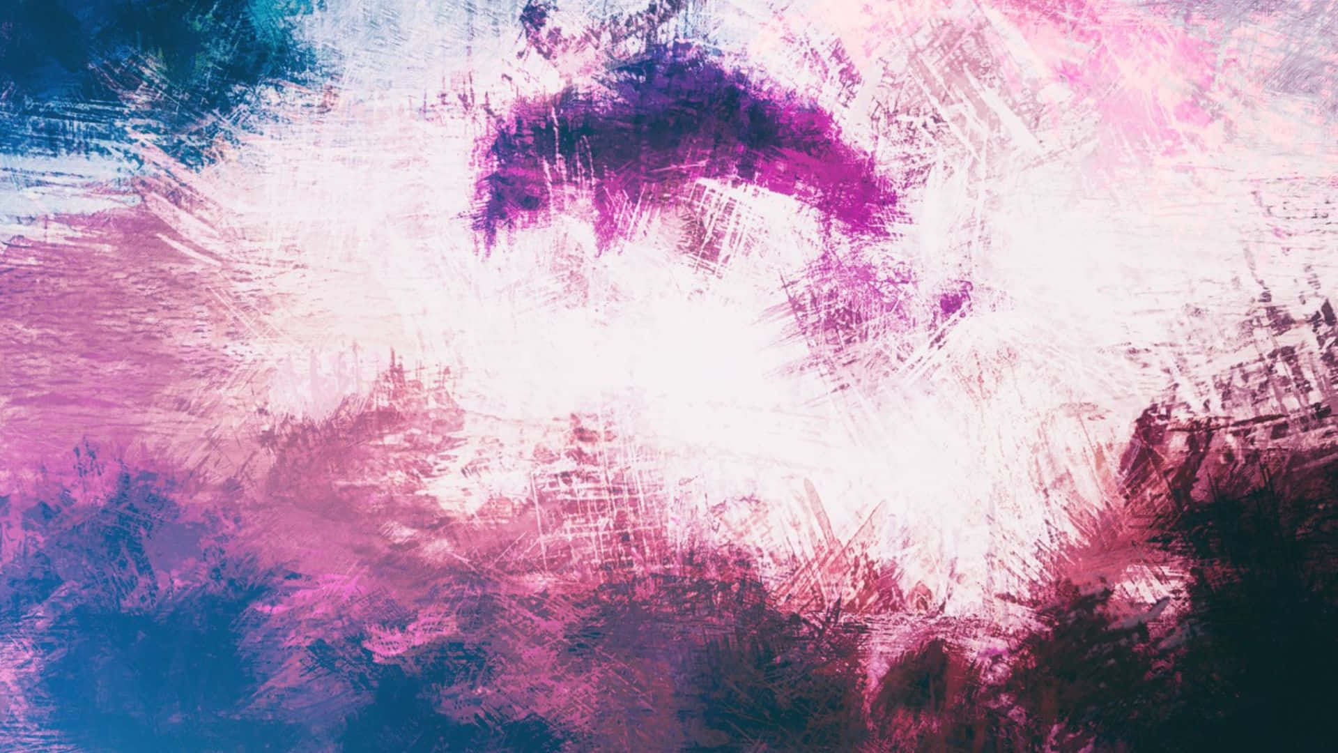 Expressionist, pink, purple, Full HD Desktop Wallpaper