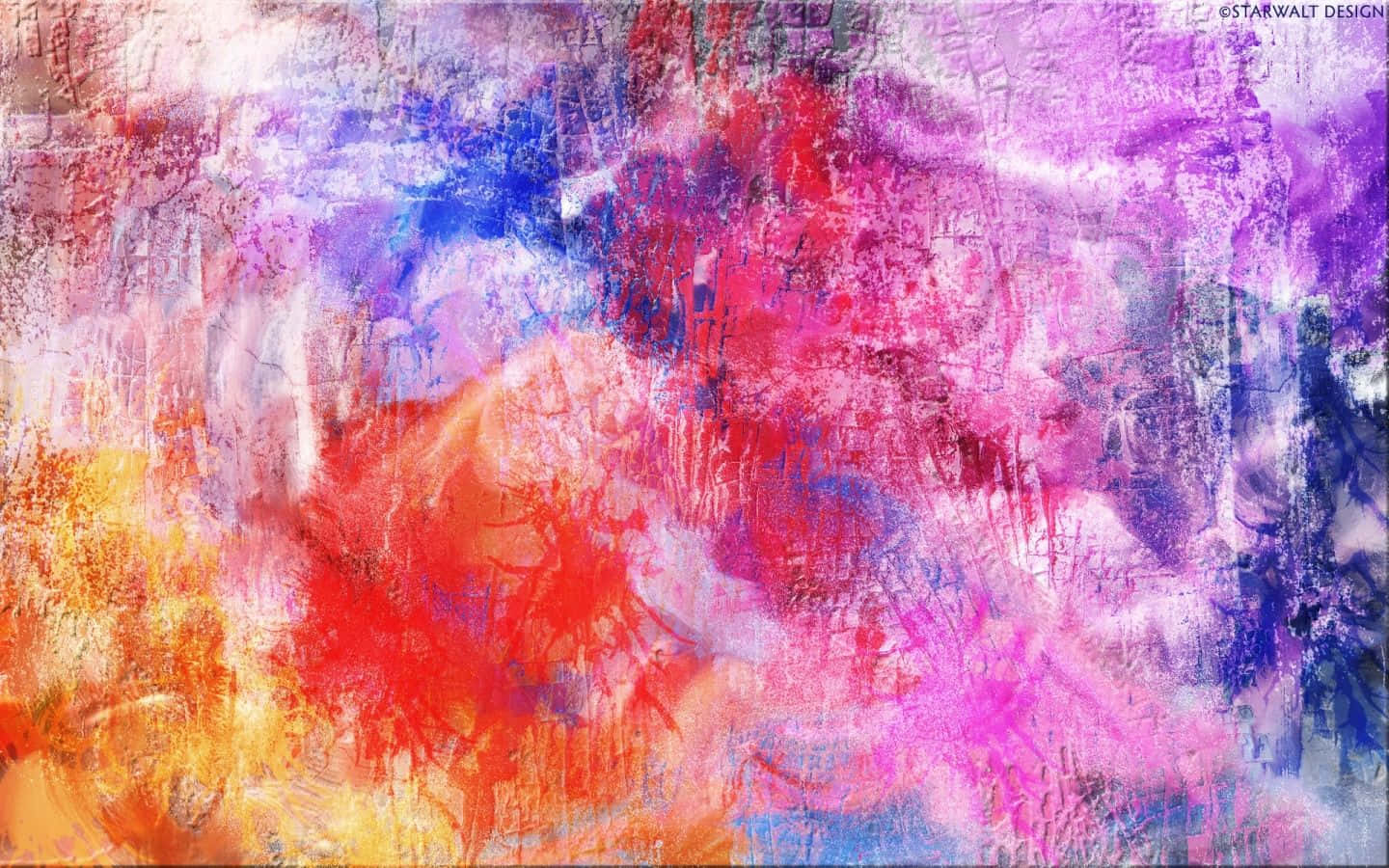 abstract expressionism, swirling reds, pinks, HD Desktop Wallpaper