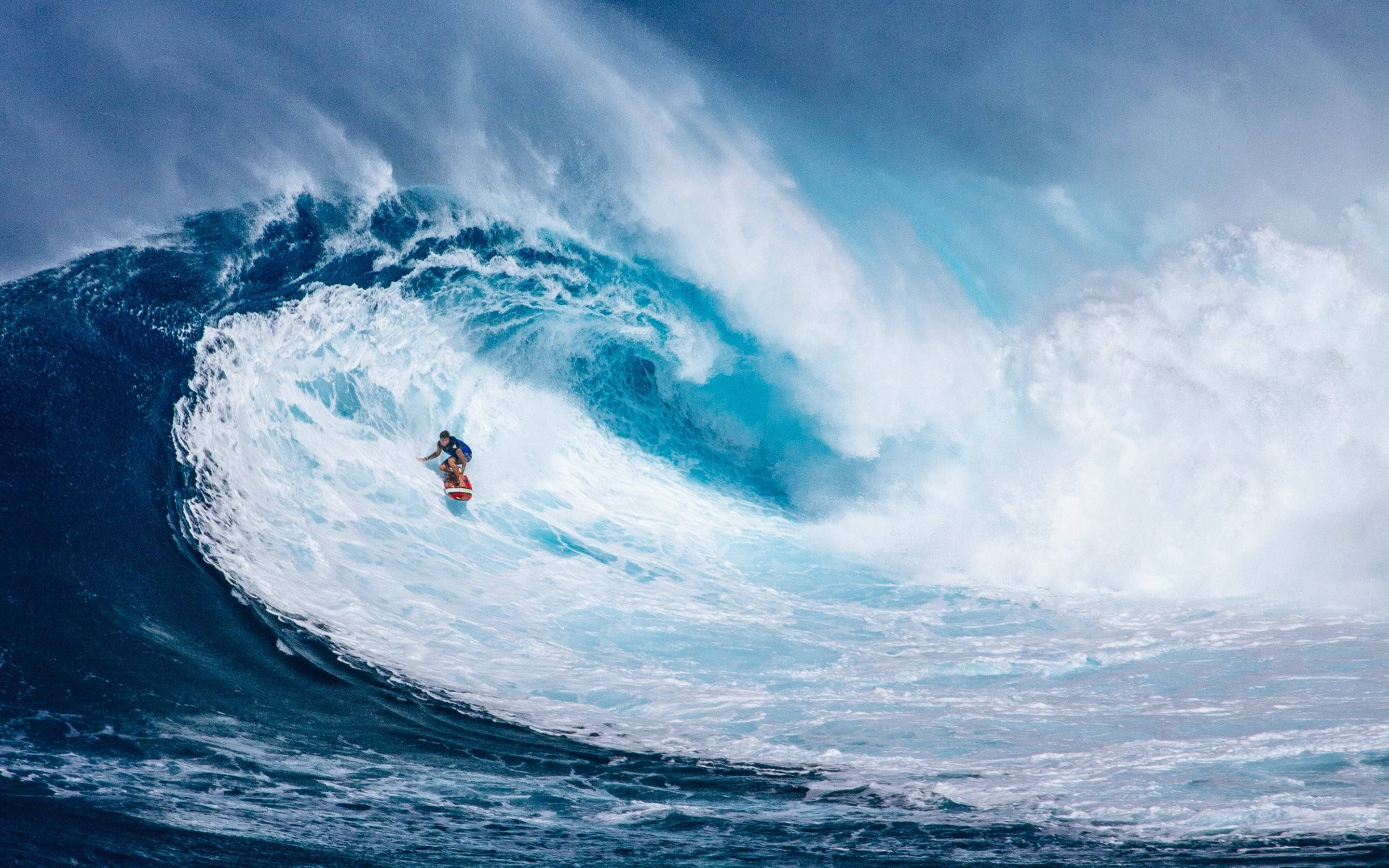extreme sports, surfing, big waves, 2K Desktop Wallpaper