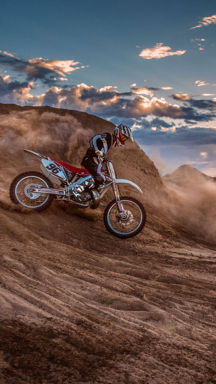 Enduro Motocross Bikes, iPhone, sunset, HD Phone Wallpaper