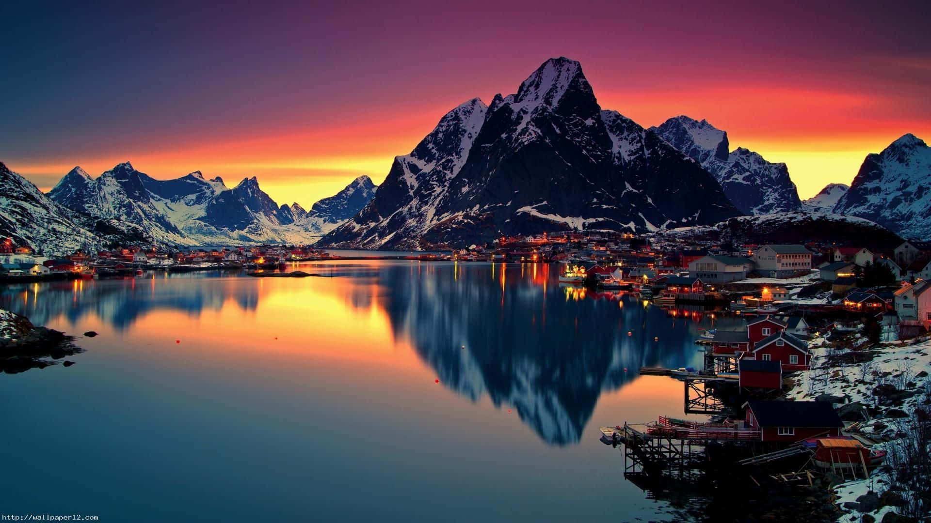 Eyefinity, 1920 x 1080, sunset, Full HD Desktop Wallpaper