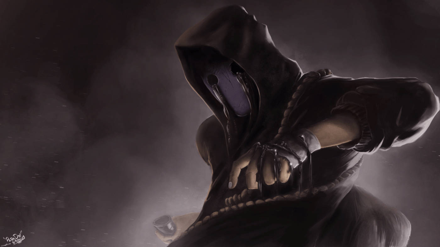 Eyeless Jack, black rope, glowing purple orb, HD Desktop Wallpaper