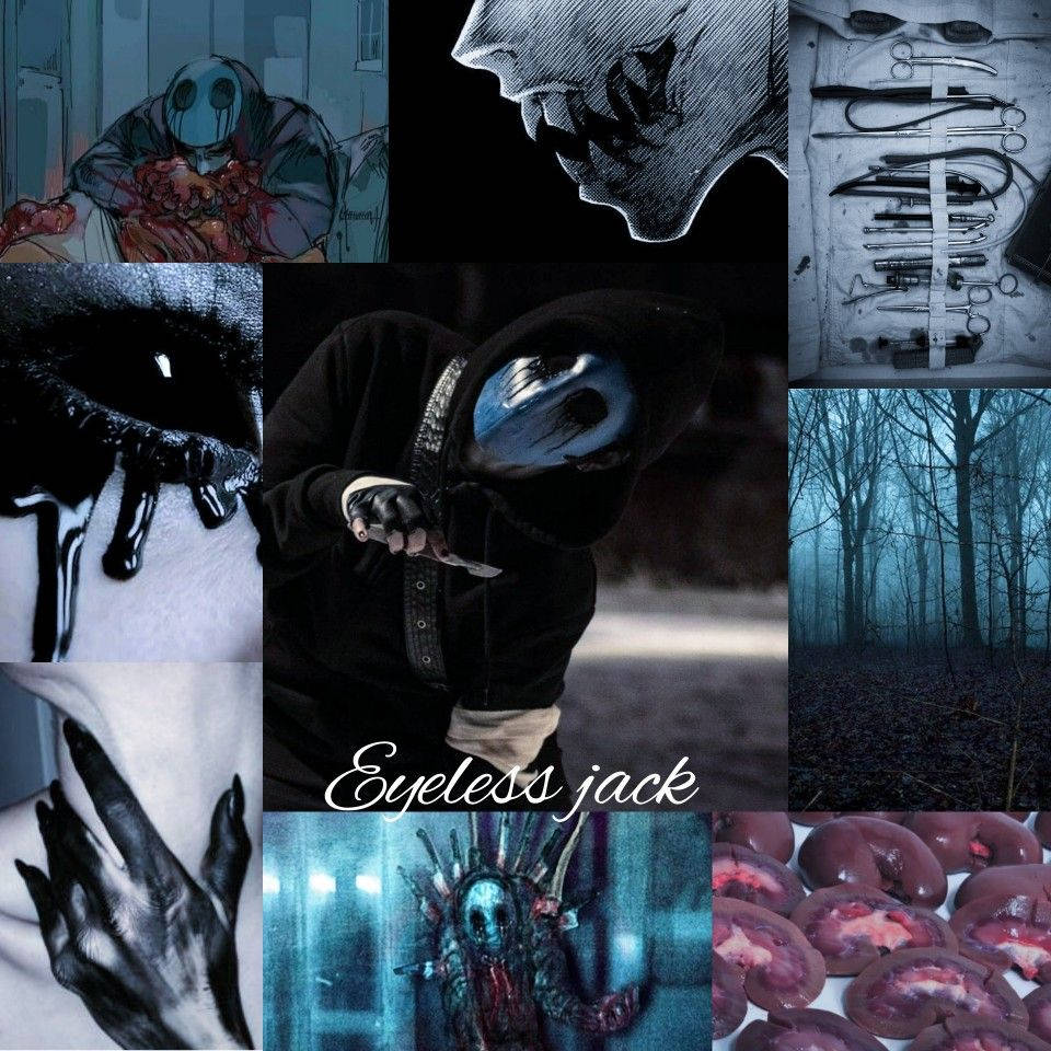 Eyeless Jack, masked figures, bloodied eyes, SD Desktop Wallpaper