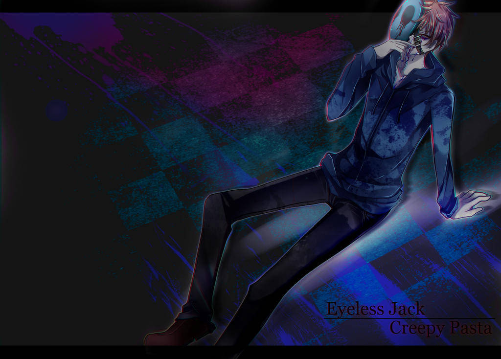 Eyeless Jack, pink hair, glowing orb, SD Desktop Wallpaper