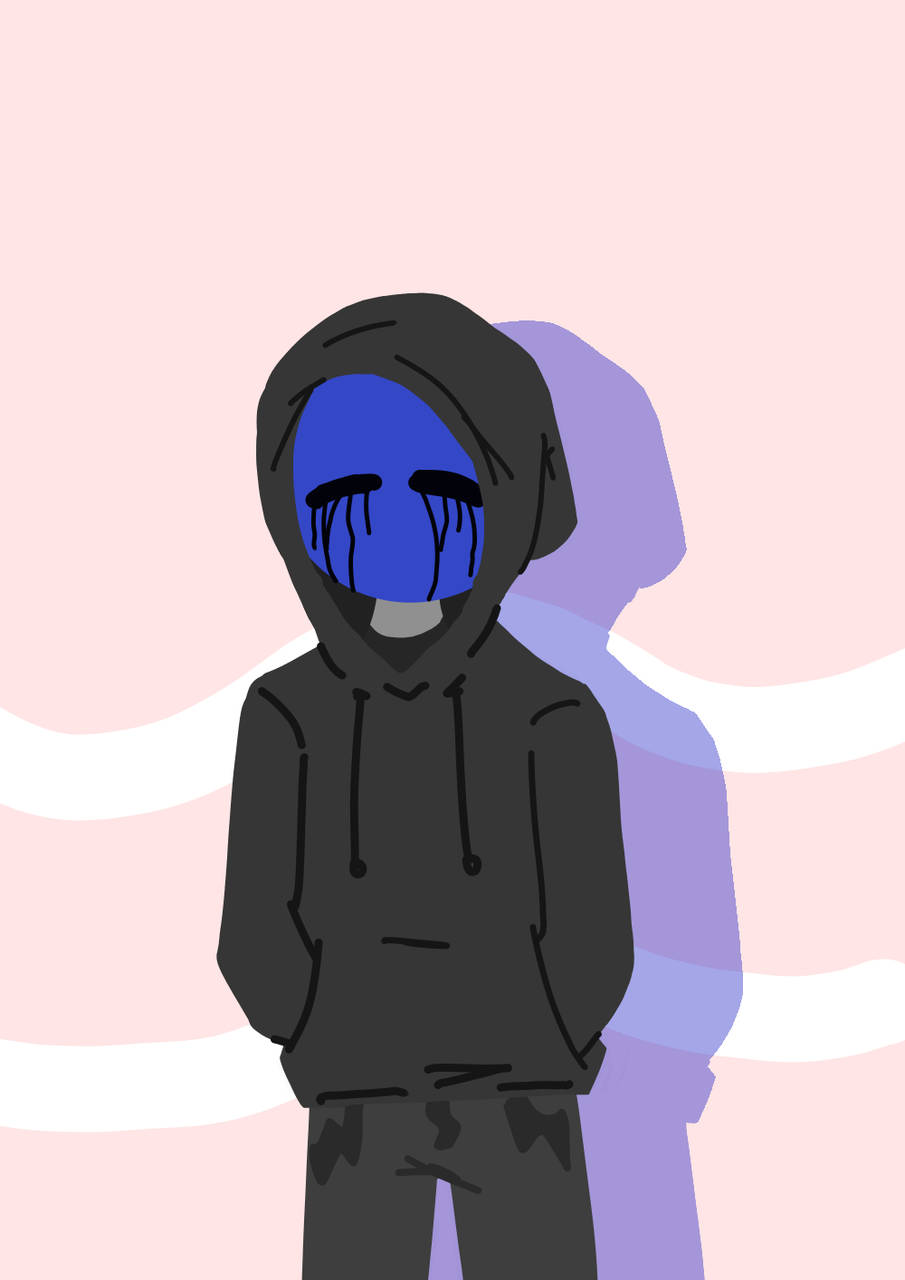 Eyeless Jack, black hoodie, blue face, HD Phone Wallpaper