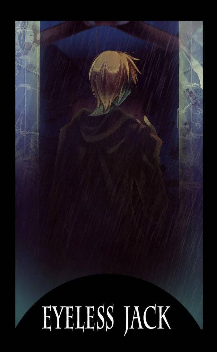 Eyeless Jack, anime character, blonde hair, SD Phone Wallpaper