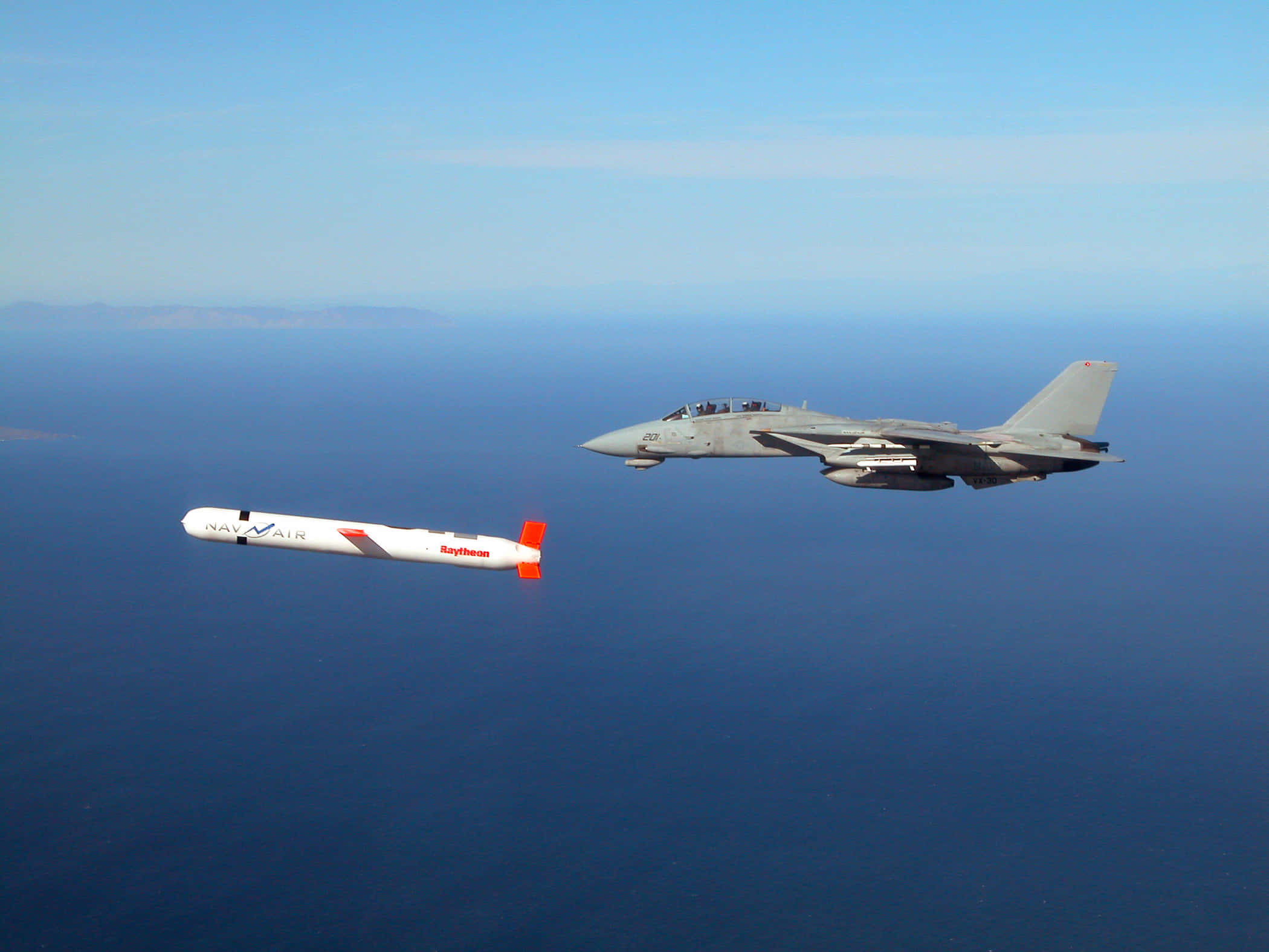 F-14 Fighter Jet, gray fighter jet, white and orange missile, Full HD Desktop Wallpaper