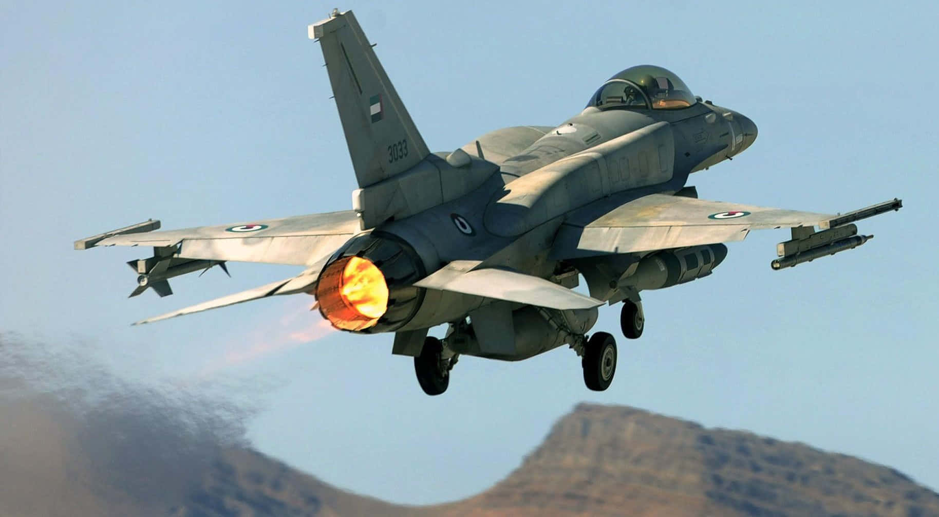F-16, afterburner, orange, HD Desktop Wallpaper