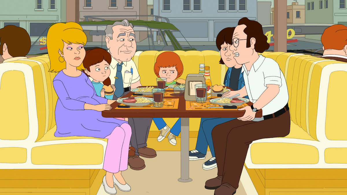 F Is For Family, diner booth, burgers, SD Desktop Wallpaper