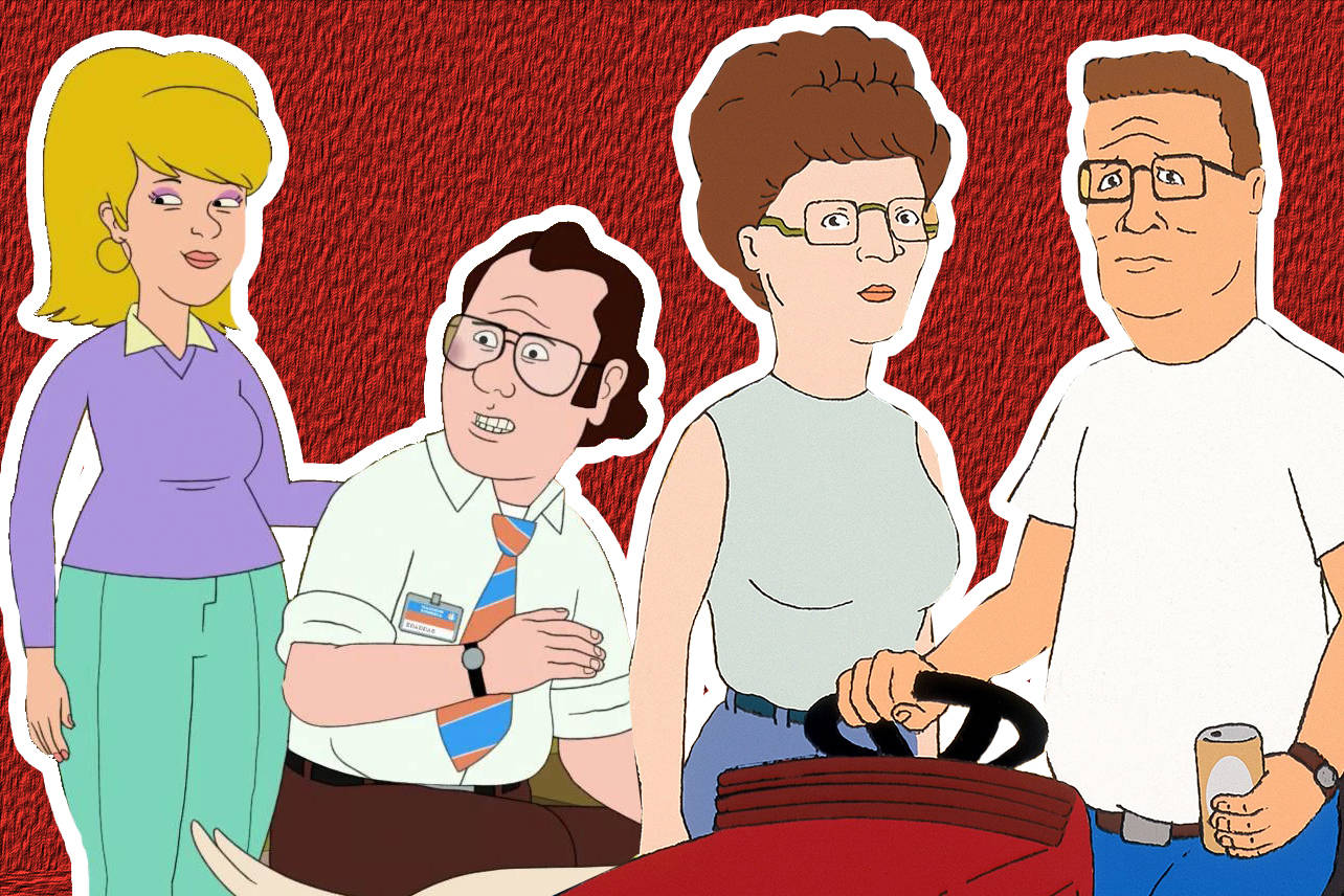 F Is For Family, 1980s styles, textured red background, HD Desktop Wallpaper