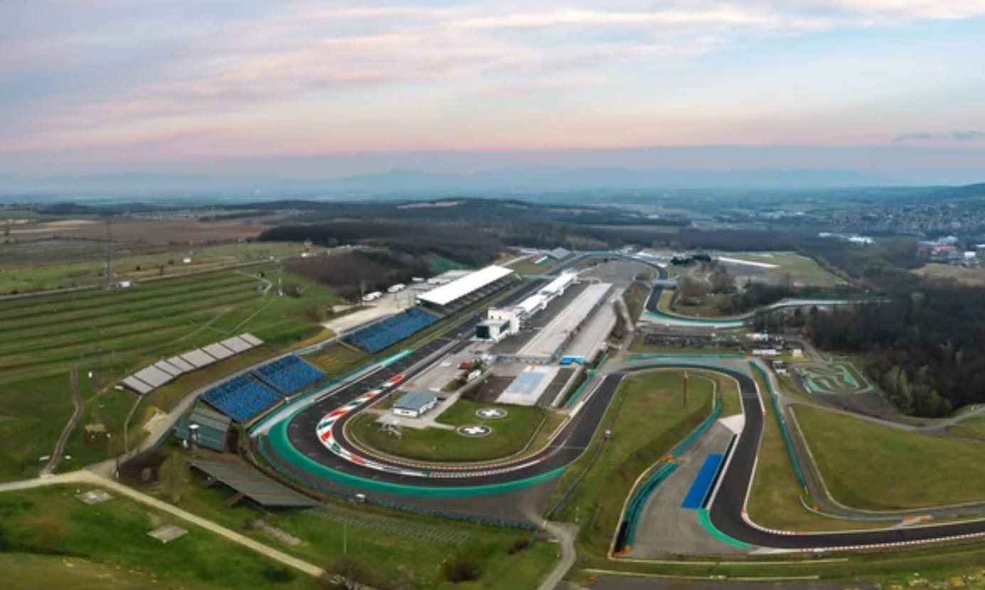 Race Track, F1, blue grandstands, HD Desktop Wallpaper