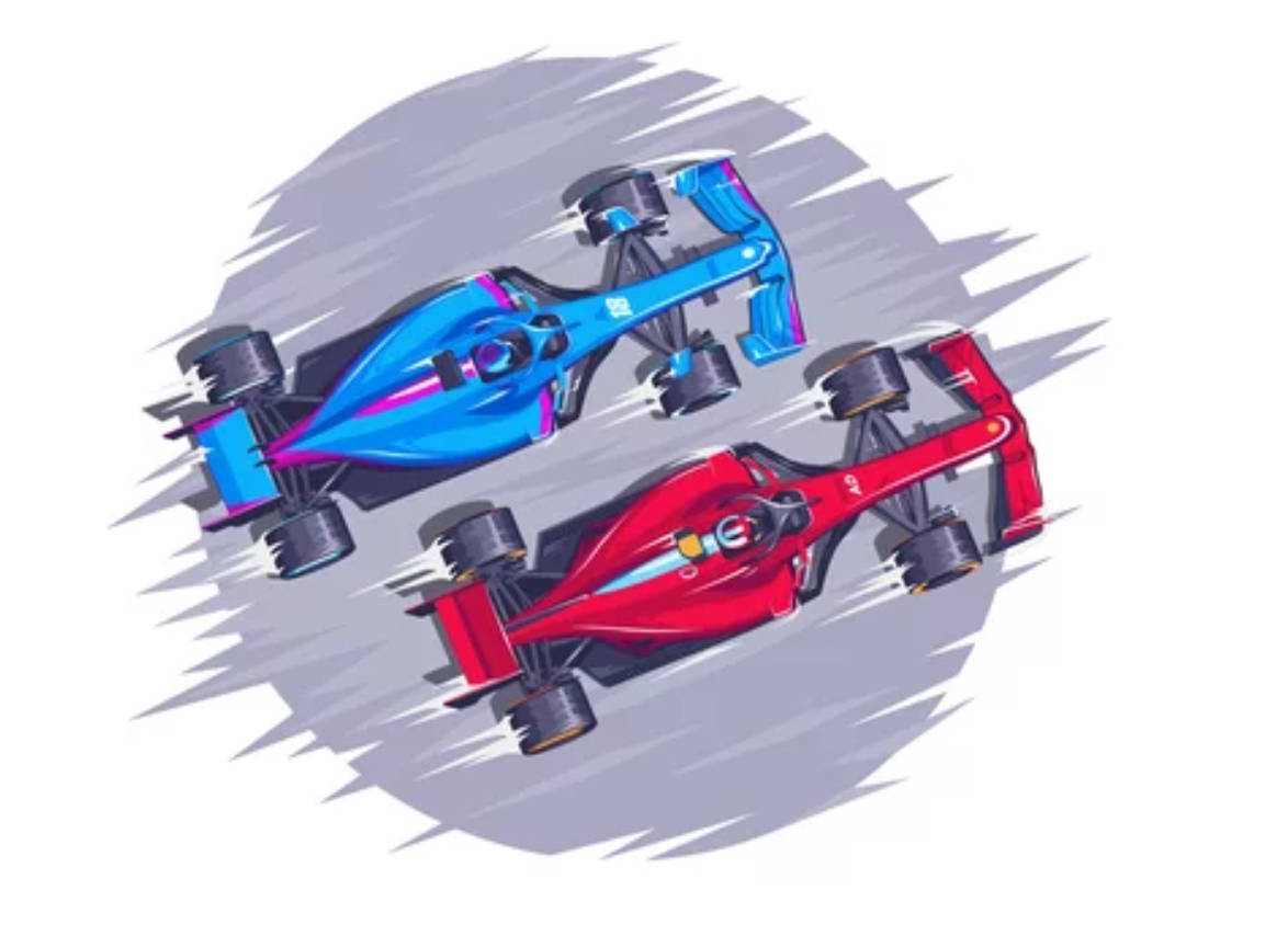 F1, vector illustration, 4K, SD Desktop Wallpaper