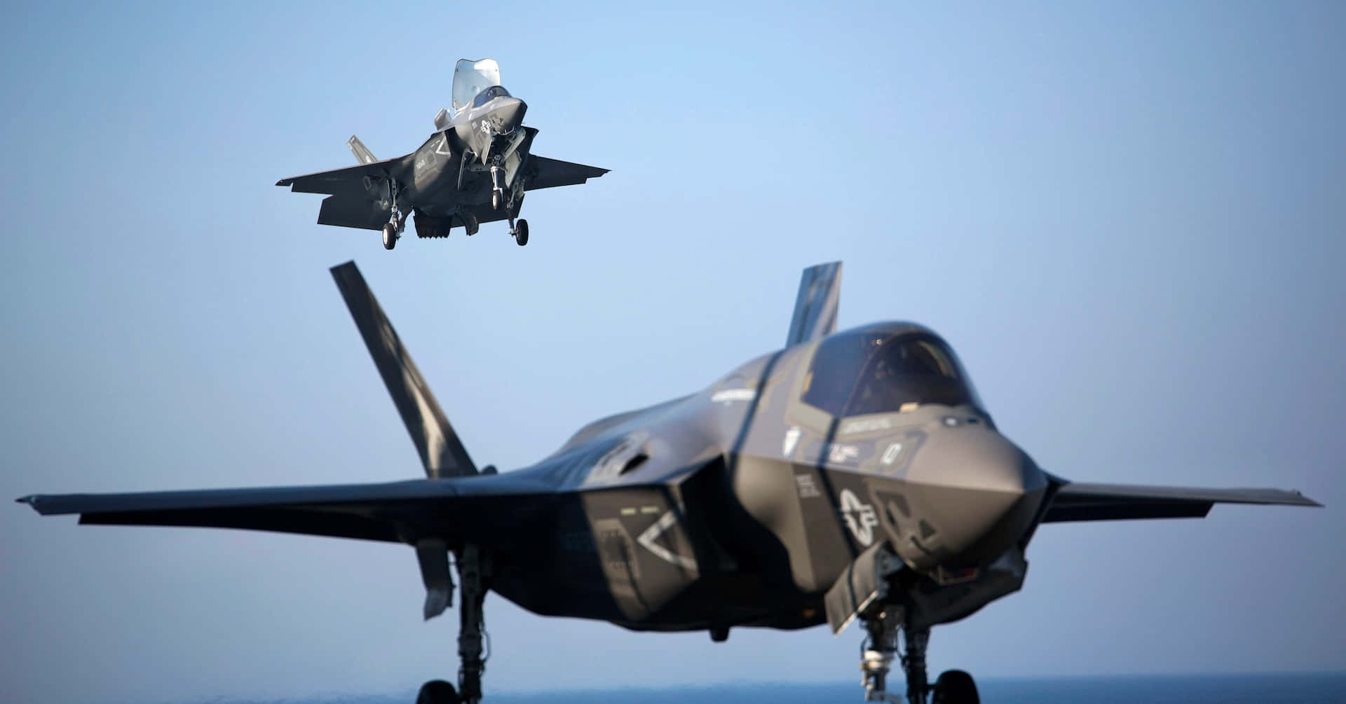 F-35, gray, airborne, Full HD Desktop Wallpaper