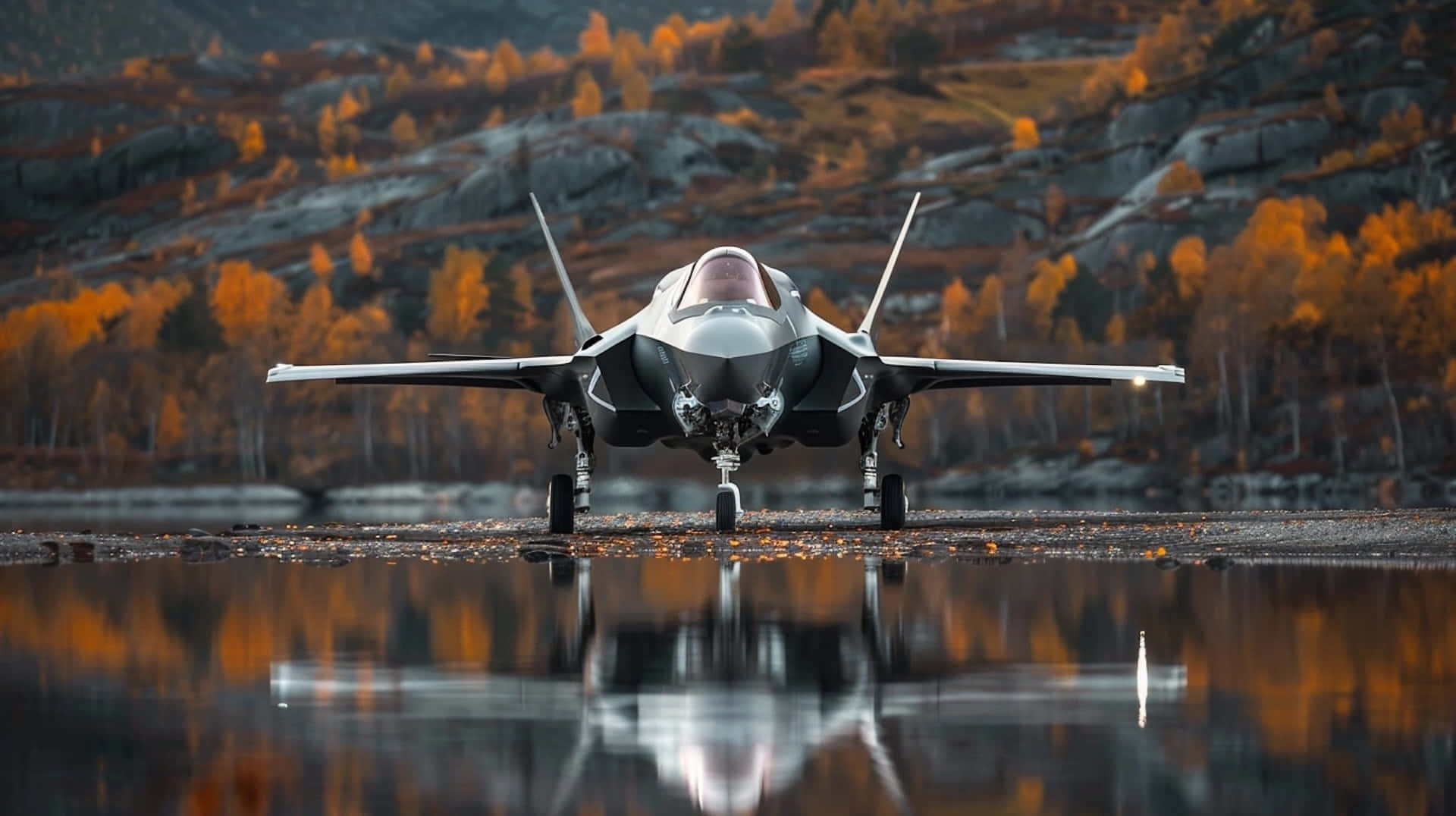 F35, jet, autumn, Full HD Desktop Wallpaper
