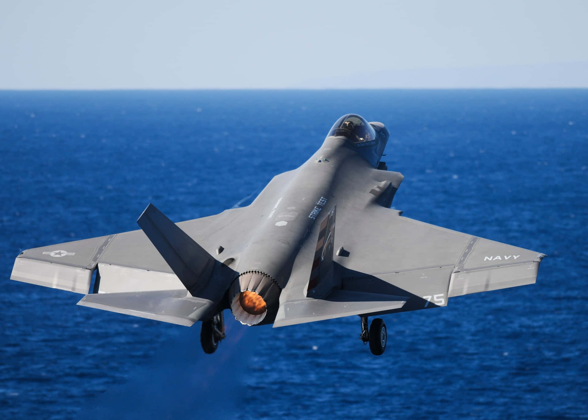 F-35, gray, landing gear down, Full HD Desktop Wallpaper