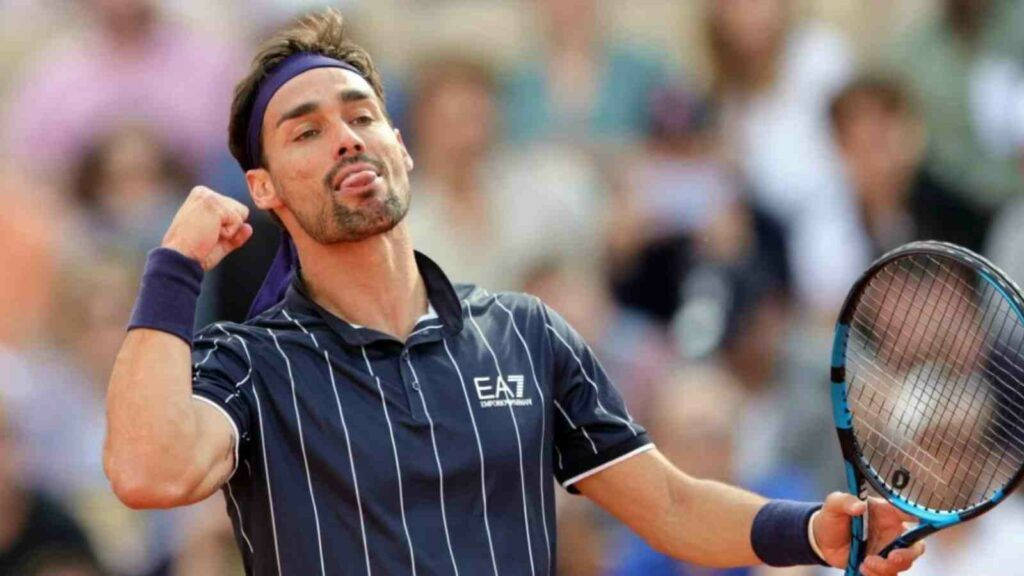 Fabio Fognini, tennis court, clay court, SD Desktop Wallpaper