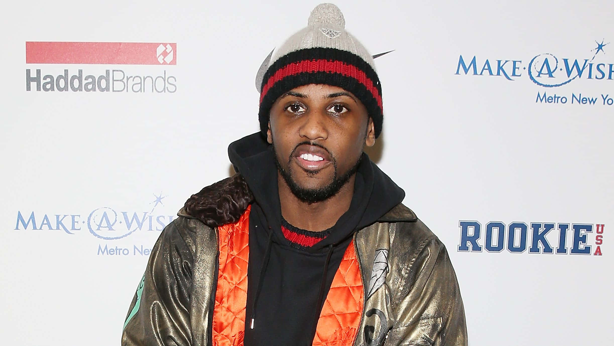 Fabolous, gray beanie, metallic gold jacket, Full HD Desktop Wallpaper