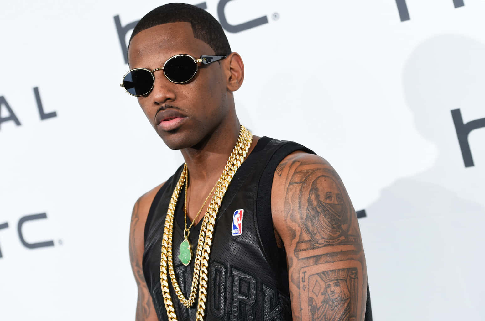 Fabolous, tattoos, round sunglasses, HD Desktop Wallpaper