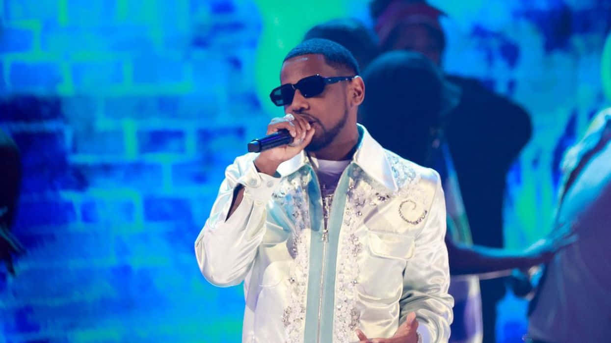 Fabolous, white embroidered jacket, sunglasses, SD Desktop Wallpaper