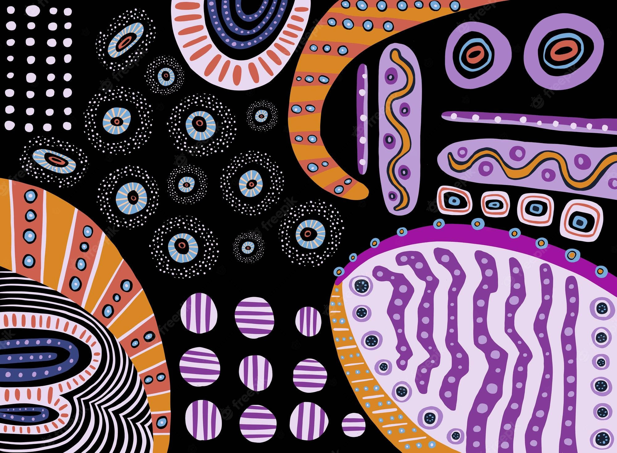 purple themed wax fabric, vibrant abstract patterns, bold colors, Full HD Desktop Wallpaper