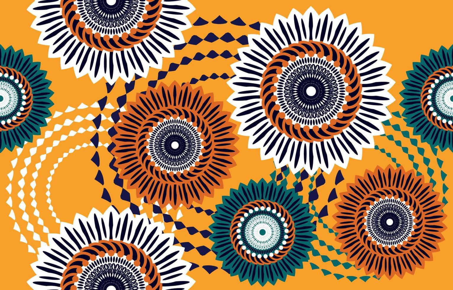 orange african wax fabric, vibrant orange, bold geometric sunburst patterns, HD Desktop Wallpaper