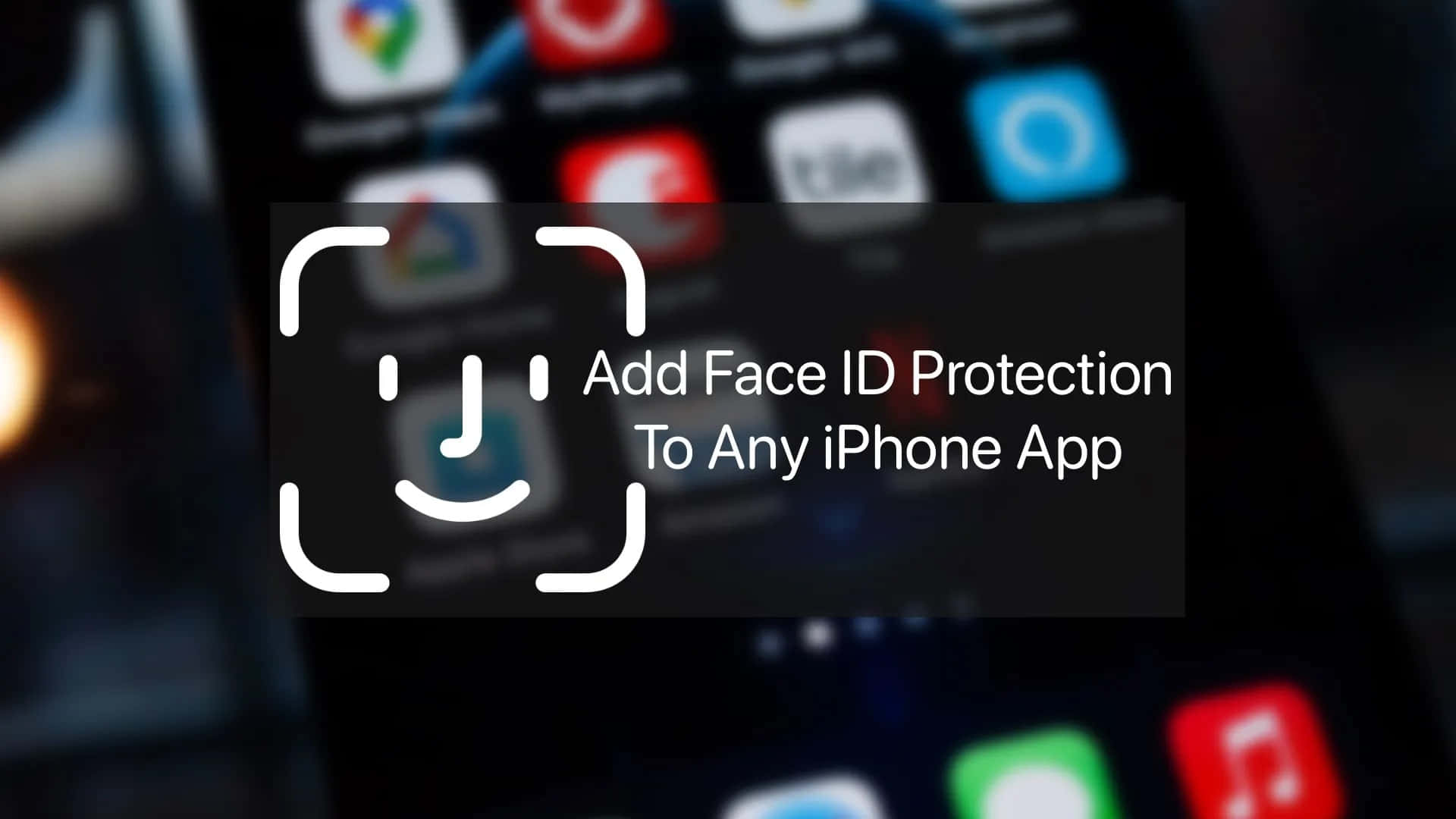 Face ID, iPhone, smartphone screen, Full HD Desktop Wallpaper