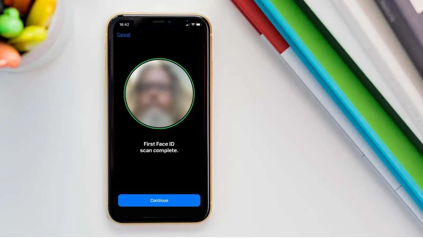 Face ID, Apple device, smartphone, HD Desktop Wallpaper