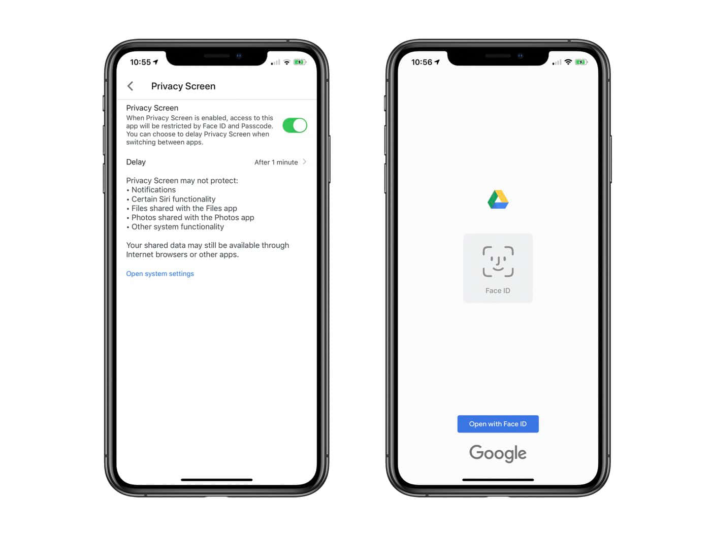 Face ID, iPhone, Google login, HD Desktop Wallpaper