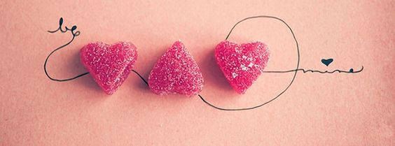 pink hearts, sparkling pink heart-shaped candies, handwritten script, SD Desktop Wallpaper