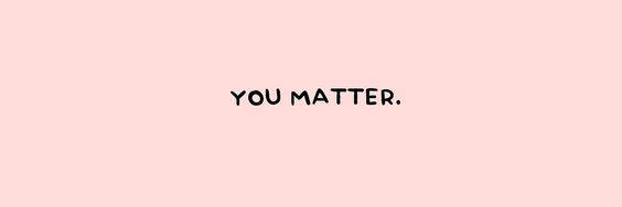 pink background, bold black text, you matter, SD Desktop Wallpaper