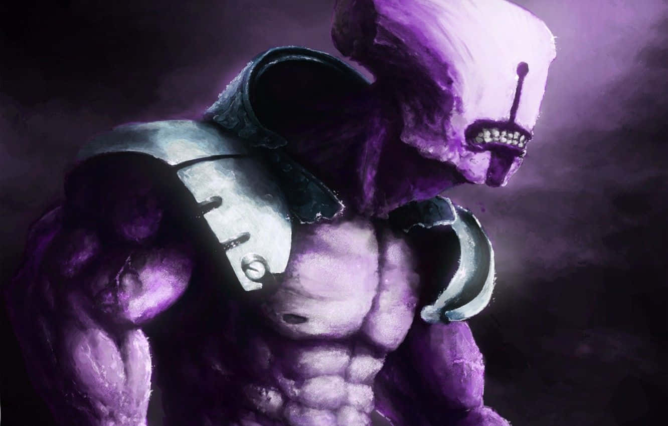 Faceless Void, purple-skinned, helmet, HD Desktop Wallpaper