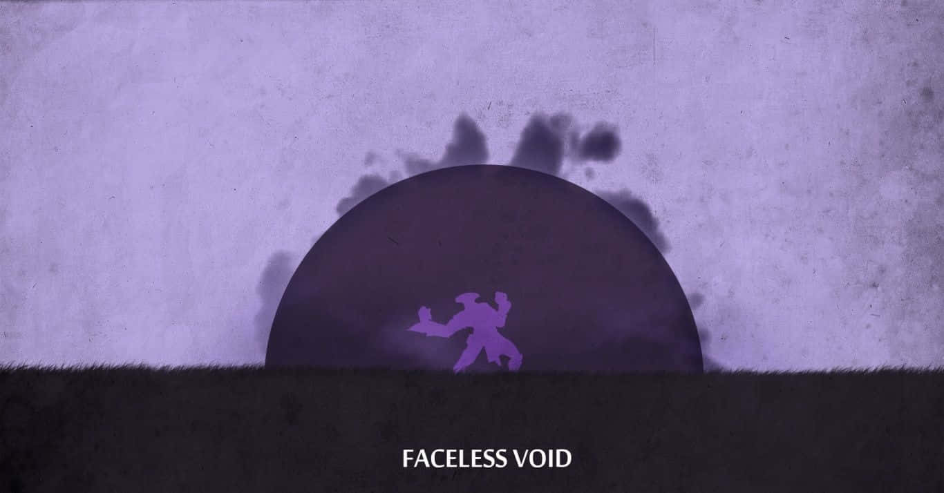 Faceless Void, purple silhouette, dark horizon, HD Desktop Wallpaper