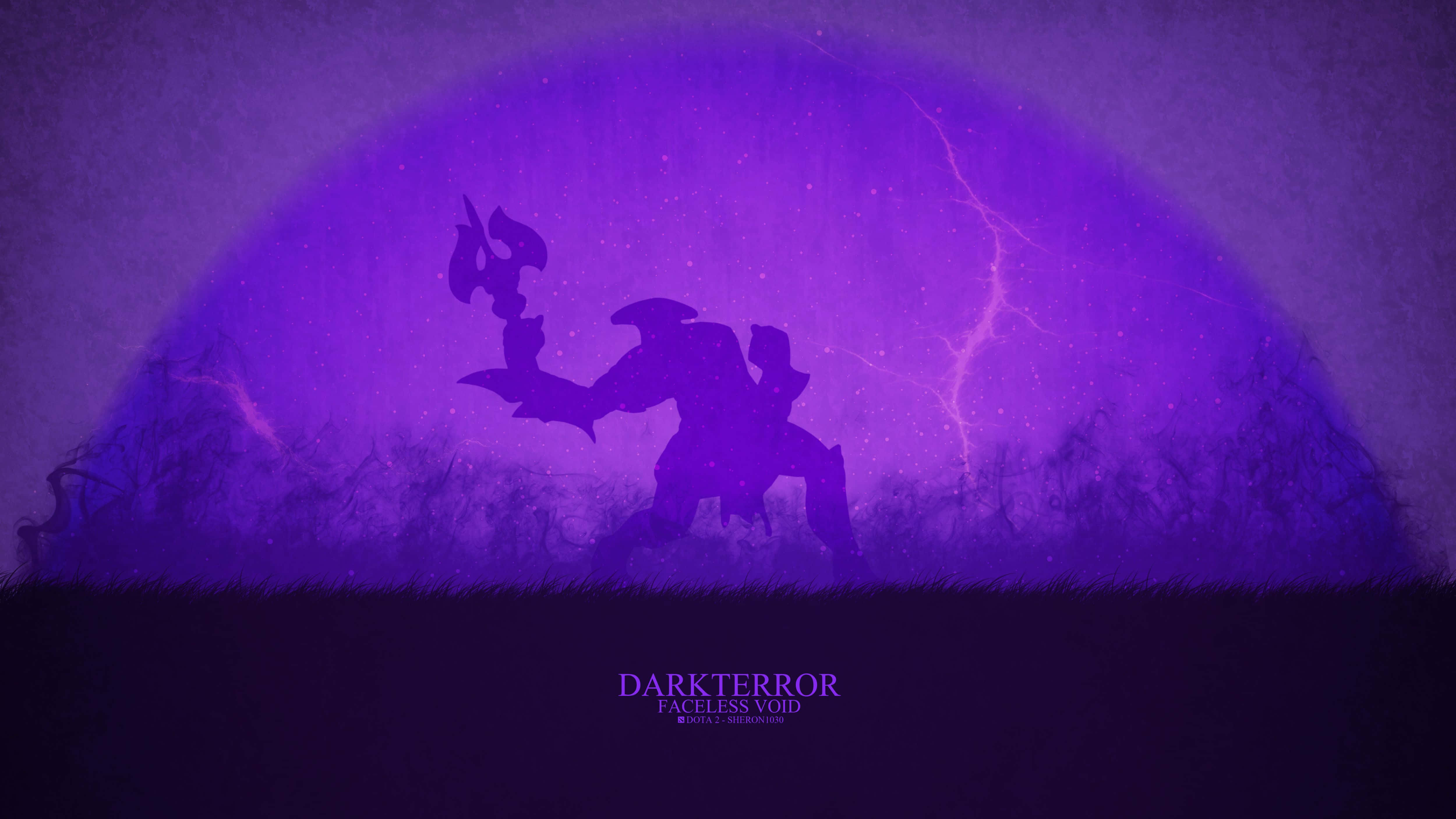 Faceless Void, dark purple, wings, 4K Desktop Wallpaper