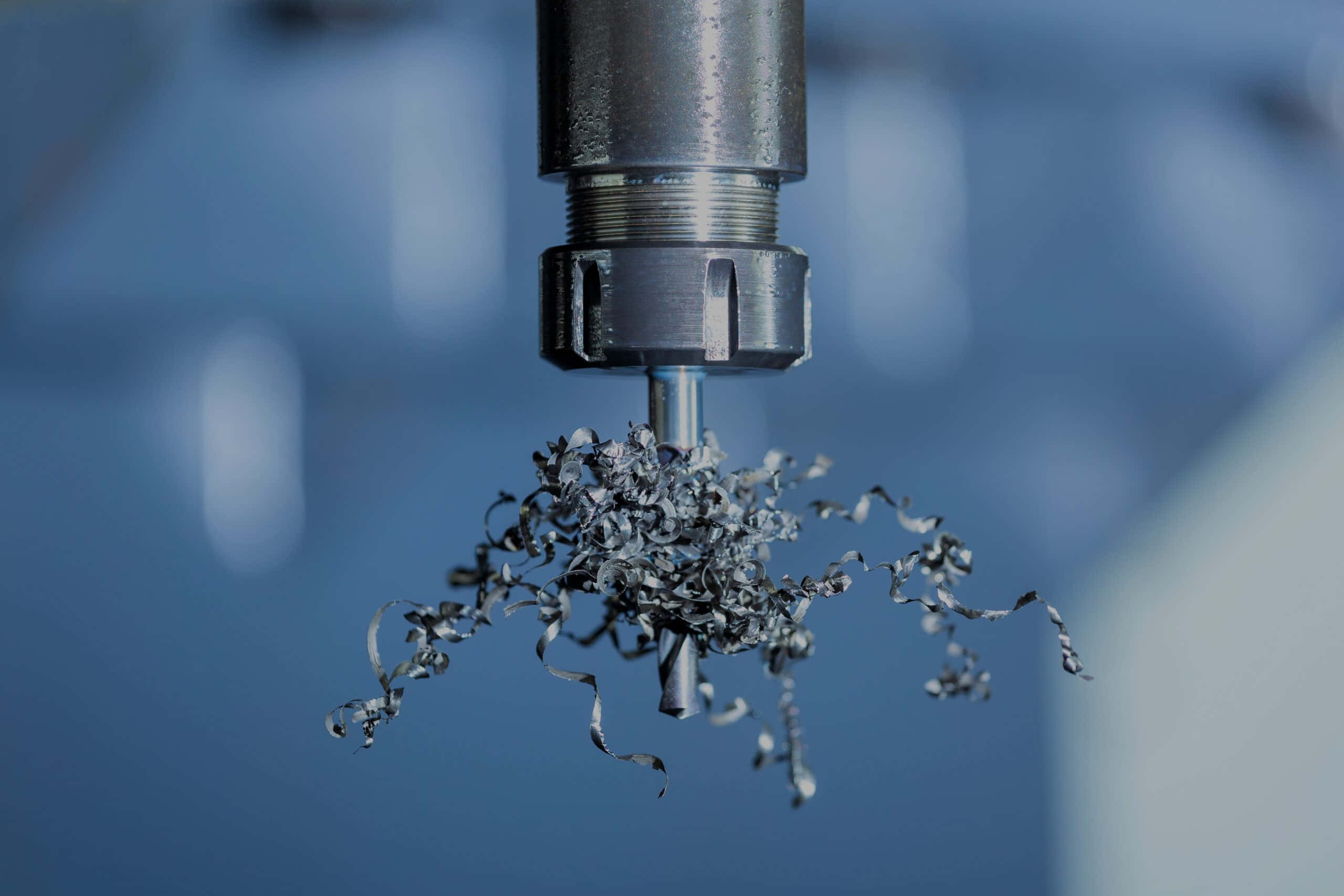 Machining, drill bit, metal shavings, 2K Desktop Wallpaper