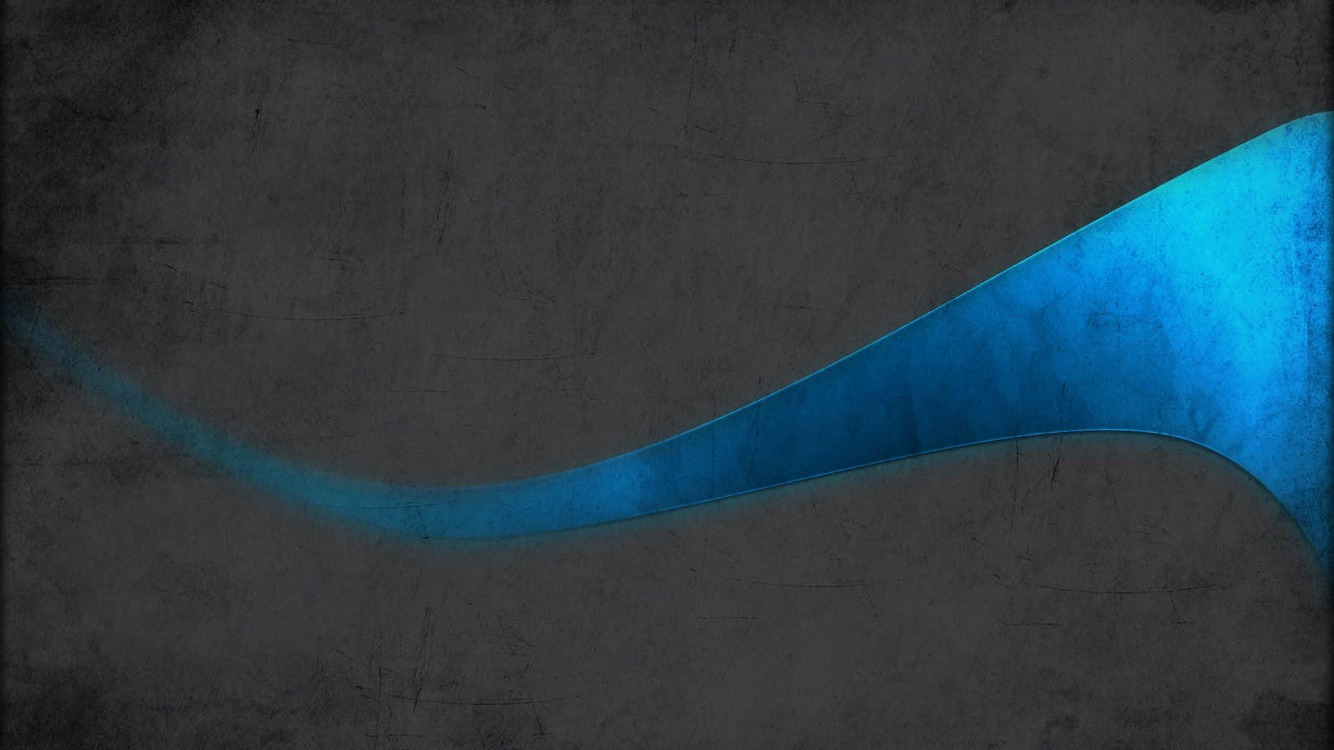Faded, glowing blue wave, textured dark gray background, Full HD Desktop Wallpaper
