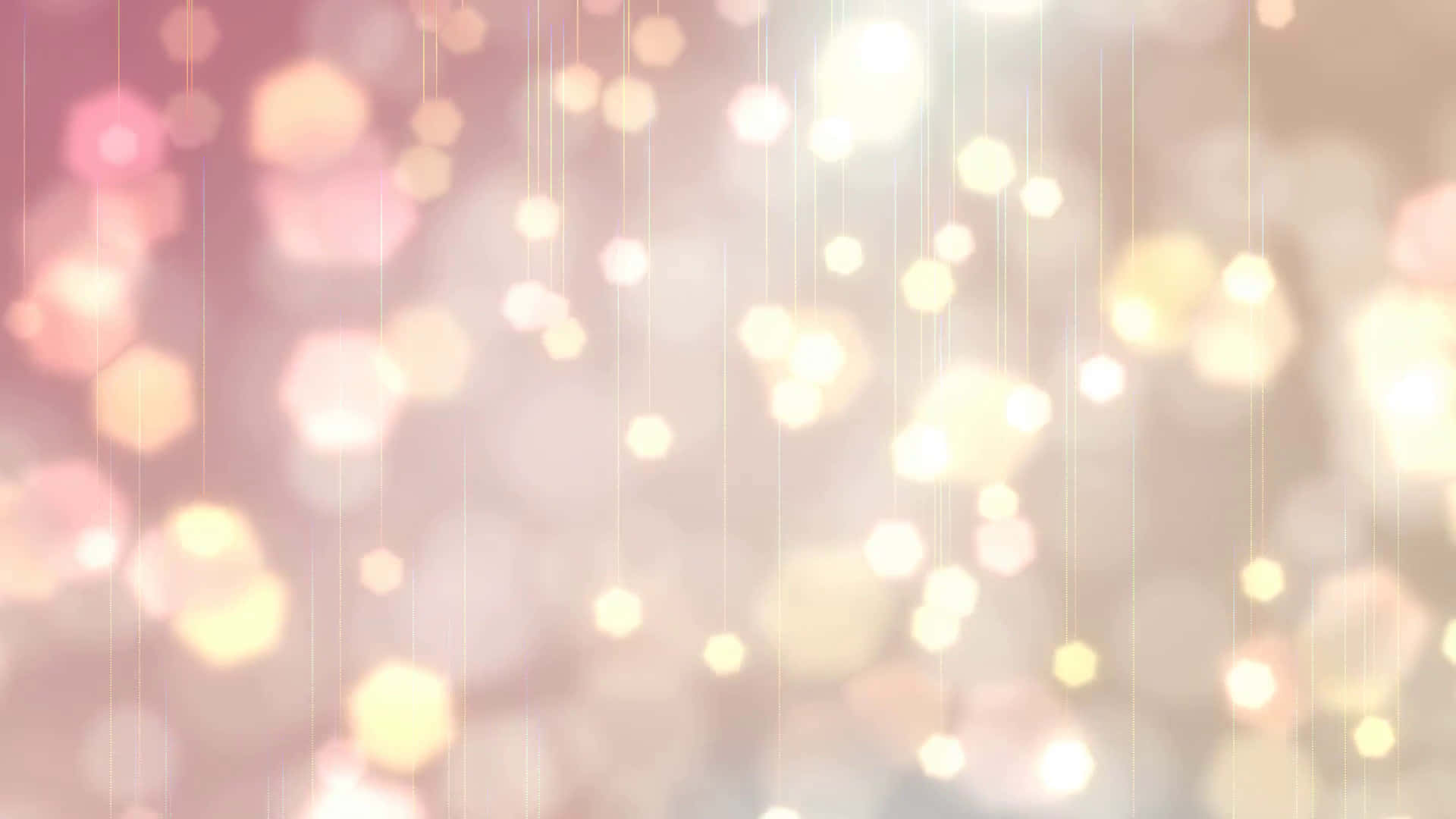 soft lights, hexagonal bokeh lights, pastel pink, Full HD Desktop Wallpaper