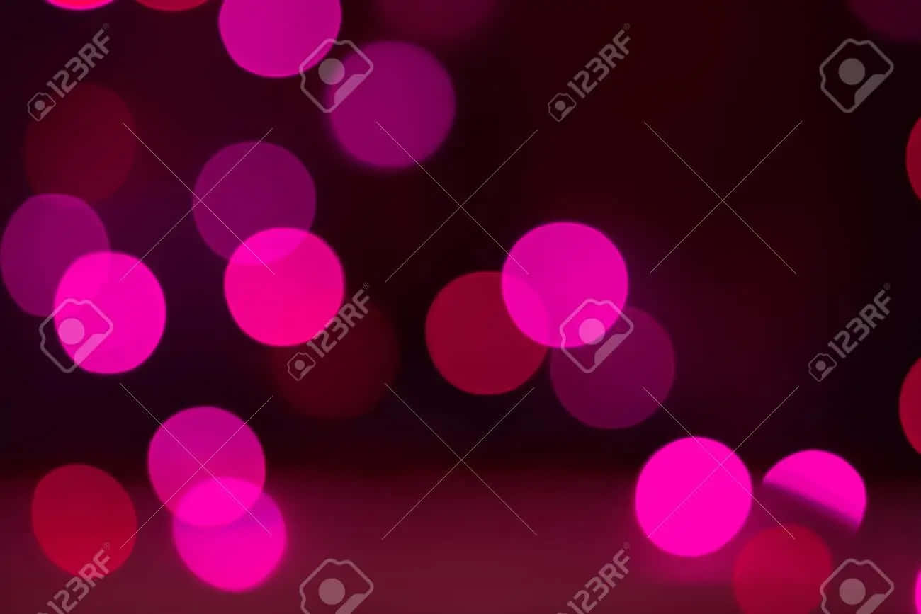 pink fairy lights, vibrant pink, magenta bokeh lights, HD Desktop Wallpaper