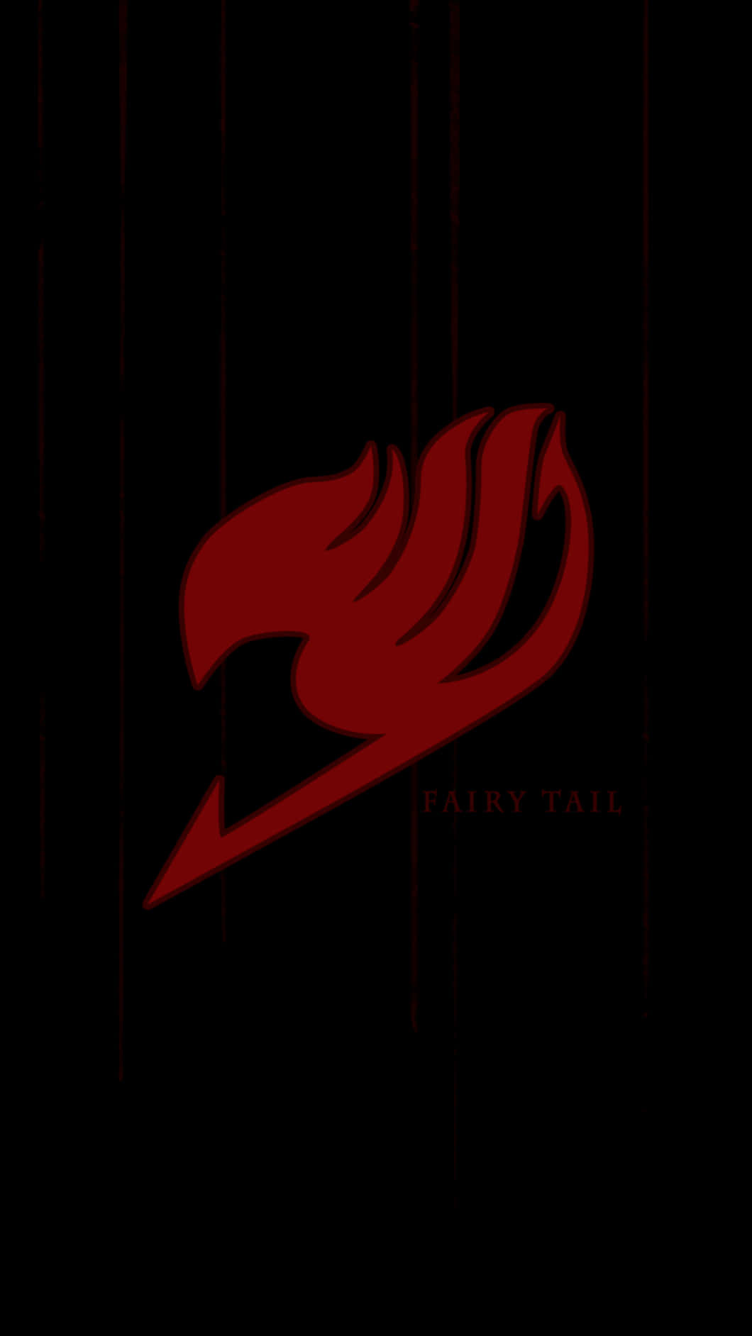 Fairy Tail, red, glows, HD Phone Wallpaper