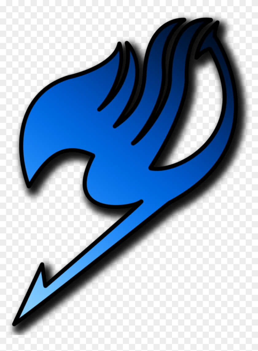 Fairy Tail, logo, blue, SD Phone Wallpaper
