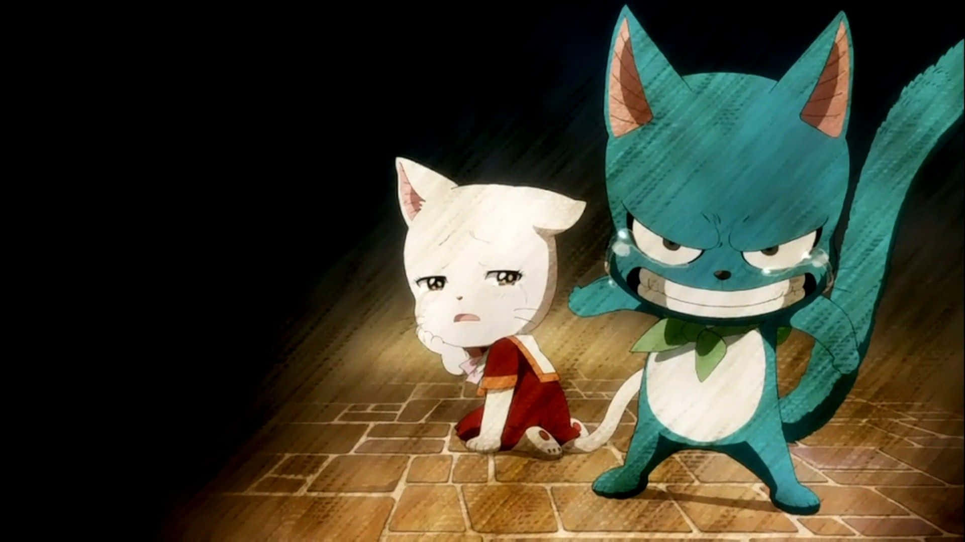Fairy Tail, Happy, anime cats, Full HD Desktop Wallpaper