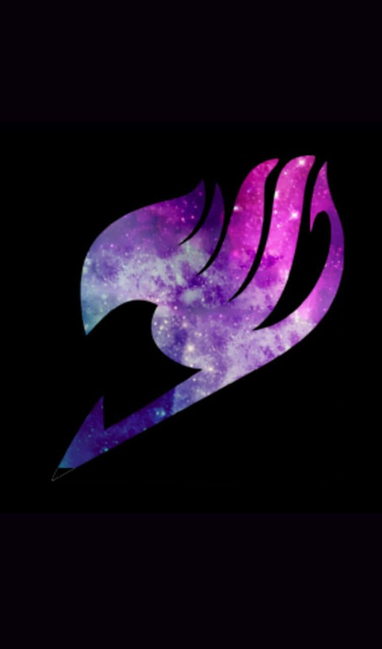 Fairy Tail, galaxy-filled, purple and blue flame, HD Phone Wallpaper