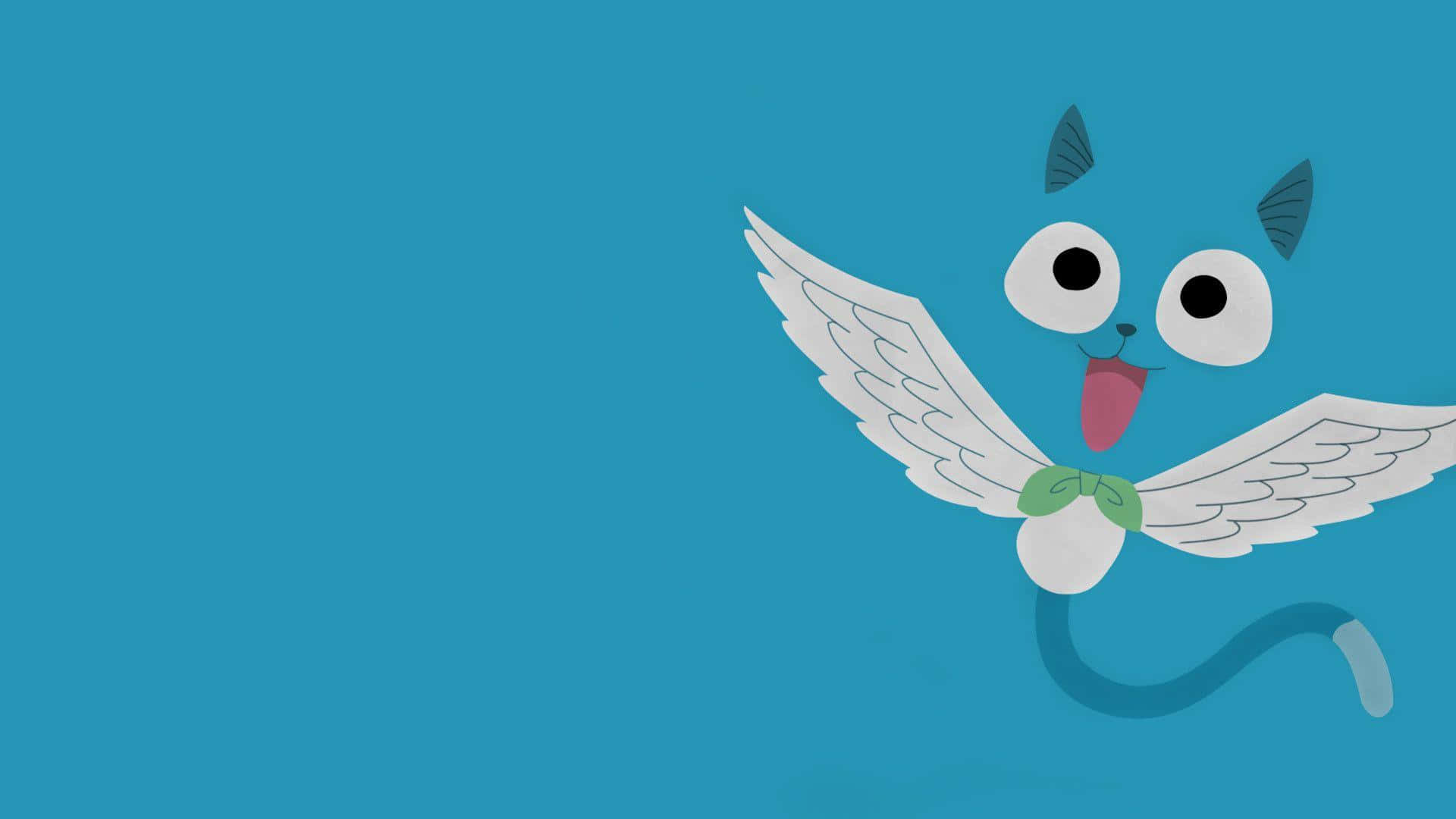 Happy, Fairy Tail, blue Exceed, Full HD Desktop Wallpaper