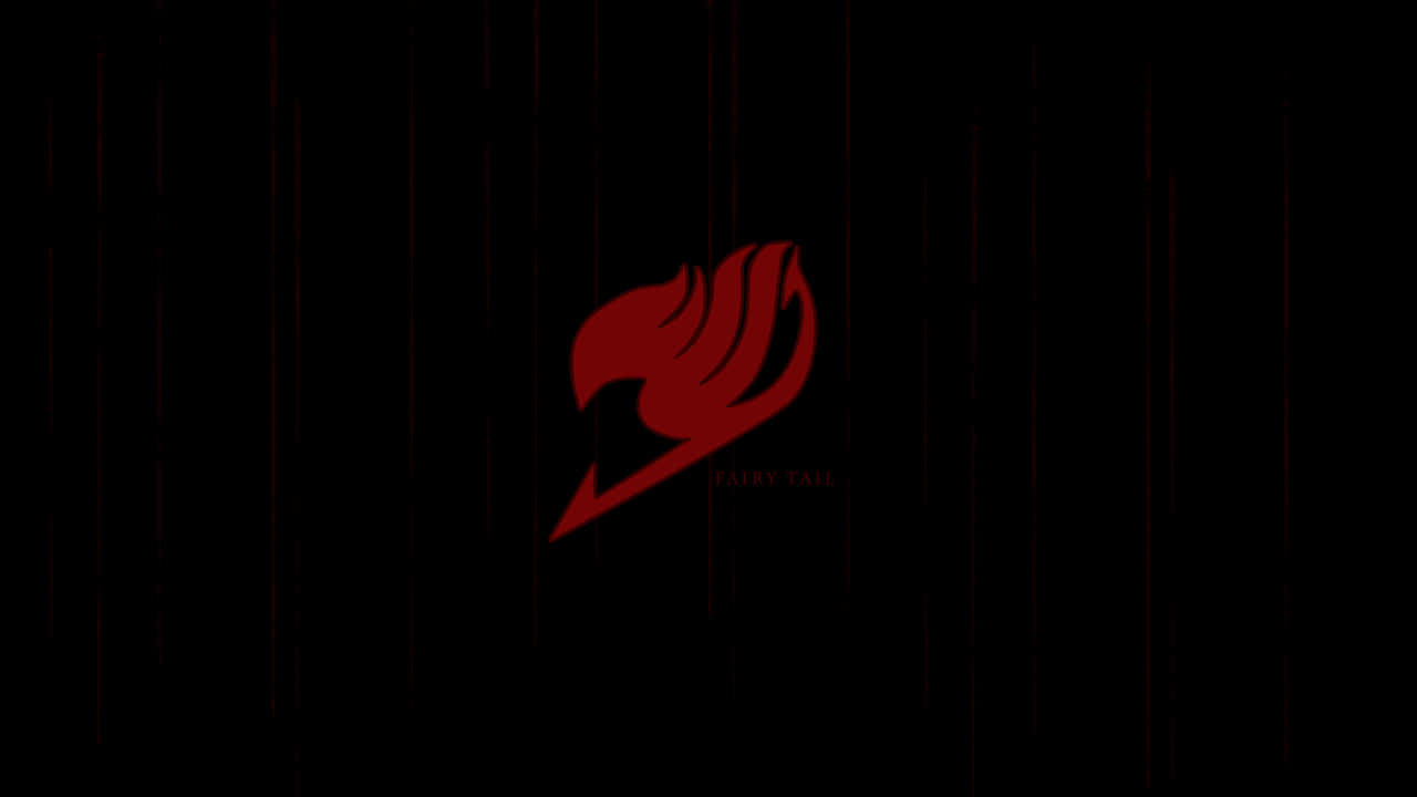 Fairy Tail, red, black, HD Desktop Wallpaper