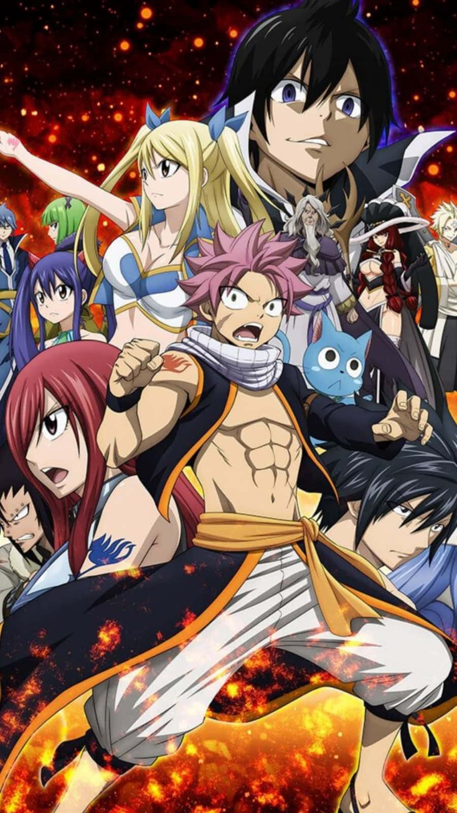 Fairy Tail, iPhone, anime characters, HD Phone Wallpaper