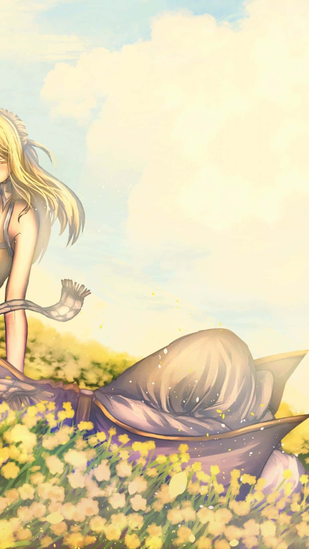 Fairy Tail, anime girl, purple dress, Full HD Phone Wallpaper