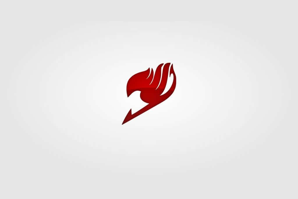 Fairy Tail Logo, red, flame, SD Desktop Wallpaper